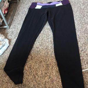 Lululemon leggings black, long, multicolored waist
